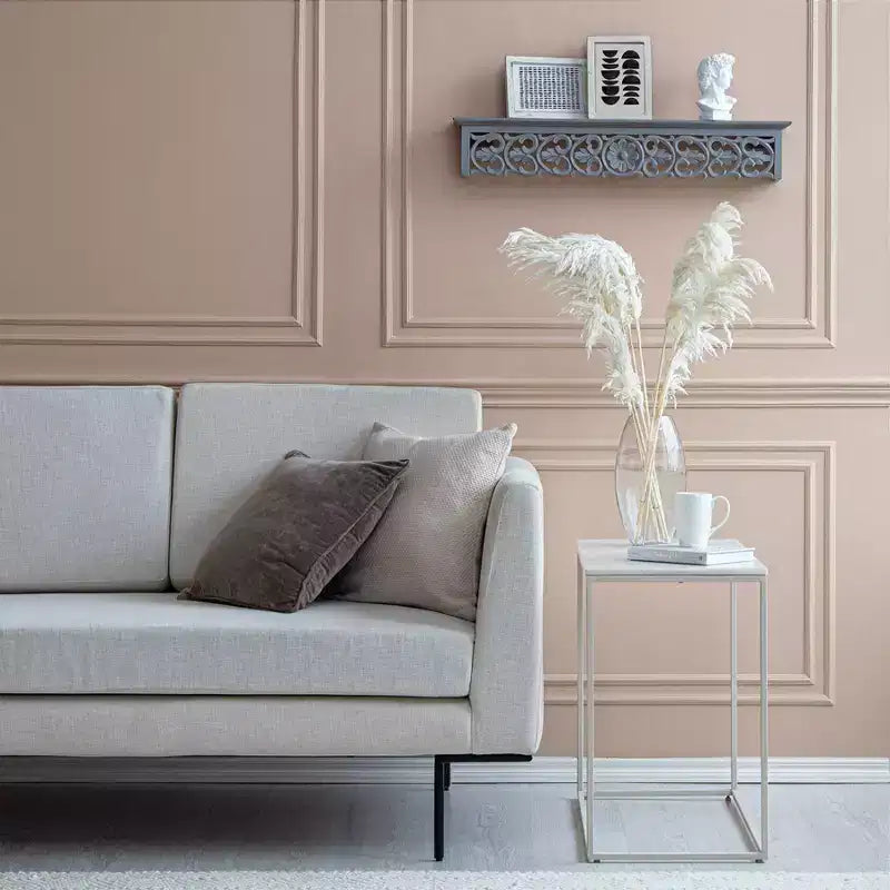 30" Decorative Carved Shelf Gray - Brewster: Bohemian Style, No Assembly, MDF Floating Wall Mounted