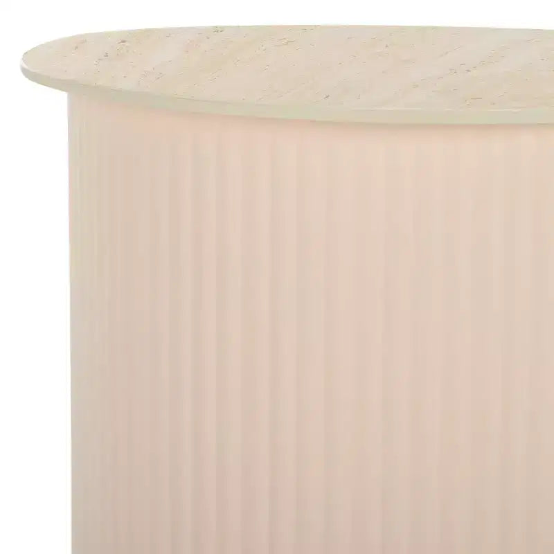 MTP Small Ceramic Side Table - ACC2911A - Beige Ceramic/Beige - Safavieh
