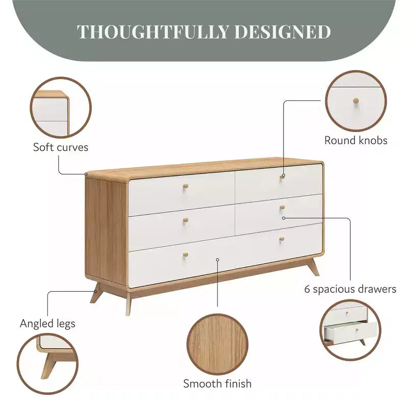 Ren Home Leva 6 Drawer Dresser