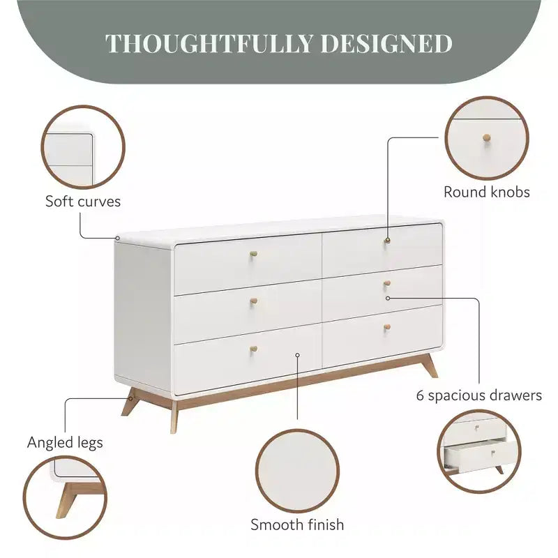 Ren Home Leva 6 Drawer Dresser