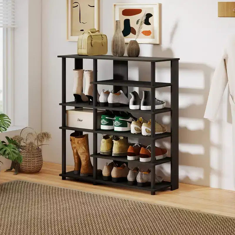 HOMLUX 6 Tier Shoe Rack Freestanding Shoe Organizer, Holds 13 Pairs