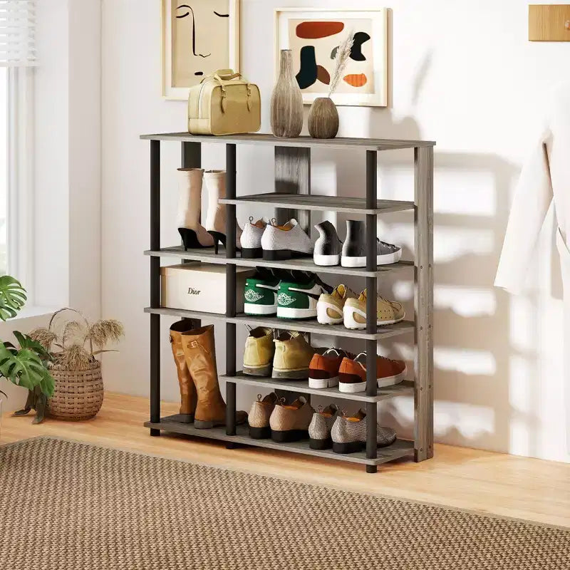 HOMLUX 6 Tier Shoe Rack Freestanding Shoe Organizer, Holds 13 Pairs