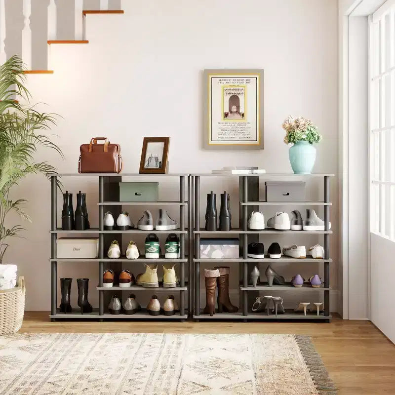 HOMLUX 6 Tier Shoe Rack Freestanding Shoe Organizer, Holds 13 Pairs