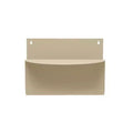 Storied Home Decorative Hanging Metal Wall Magazine Shelf, Cream