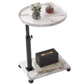 360 Rotatable Sofa Tray Table for Couch Arm - C-Shaped End Table with Phone & Tablet Slots, TV Tray Table, Side Table Tray for Living Room & Bedroom