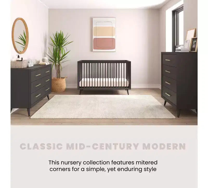 Child Craft Cranbrook Crib, Dresser and Chest Nursery Set, 3-Piece, Includes 4-in-1 Convertible Crib, Dresser and Chest