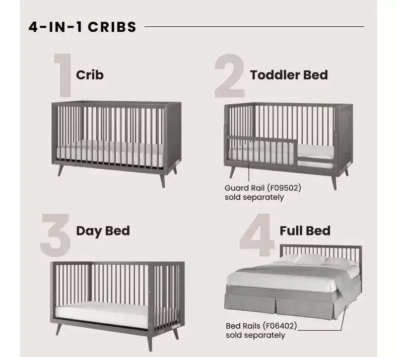 Child Craft Cranbrook Crib, Dresser and Chest Nursery Set, 3-Piece, Includes 4-in-1 Convertible Crib, Dresser and Chest