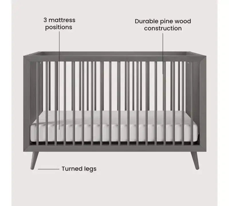 Child Craft Cranbrook Crib, Dresser and Chest Nursery Set, 3-Piece, Includes 4-in-1 Convertible Crib, Dresser and Chest