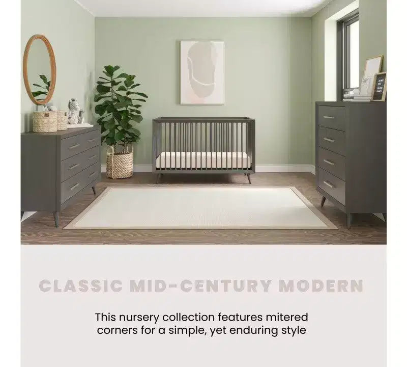 Child Craft Cranbrook Crib, Dresser and Chest Nursery Set, 3-Piece, Includes 4-in-1 Convertible Crib, Dresser and Chest