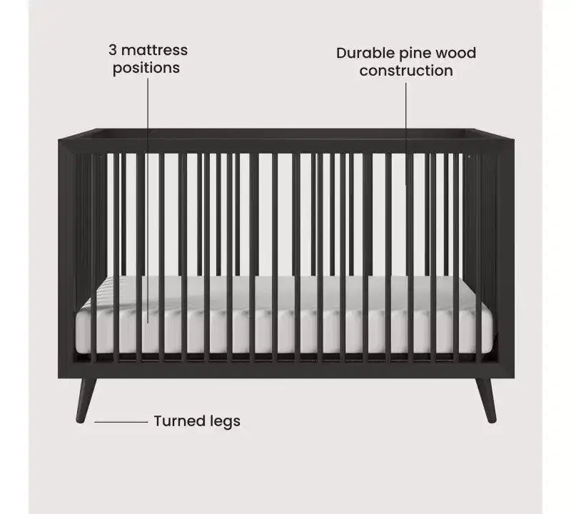 Child Craft Cranbrook Crib, Dresser and Chest Nursery Set, 3-Piece, Includes 4-in-1 Convertible Crib, Dresser and Chest