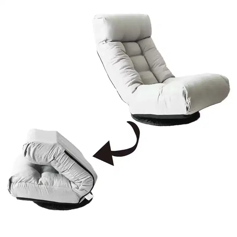 TUYOHW Swivel Accent Chair with Ottoman,Ergonomic Lounge Chair with Multi-Position Backrest and Headrest,Single Sofa for Living Room,Bedroom