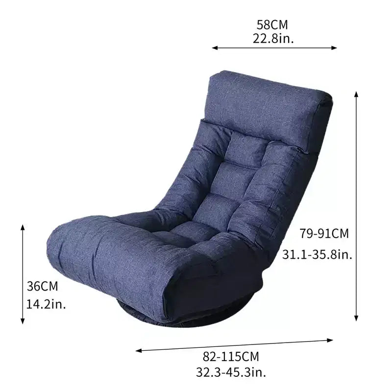 TUYOHW Swivel Accent Chair with Ottoman,Ergonomic Lounge Chair with Multi-Position Backrest and Headrest,Single Sofa for Living Room,Bedroom