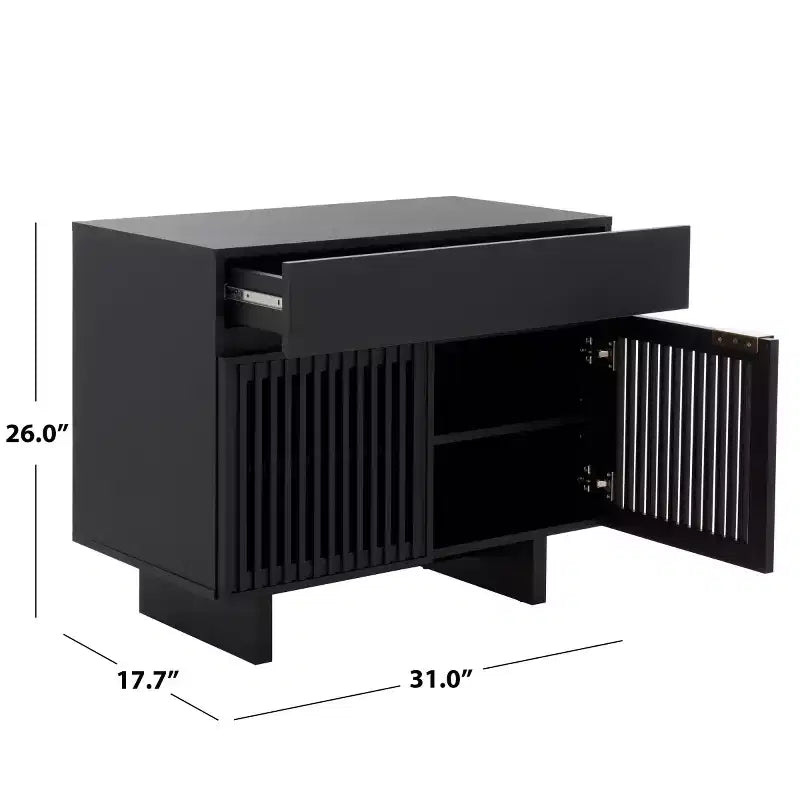 Quaid 1 Drawer 2 Door Nightstand - NST3104 - Safavieh