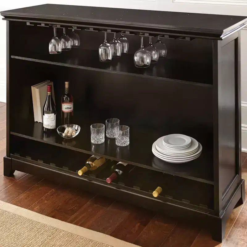 Garcia Counter Height Bar Black - Steve Silver Co.