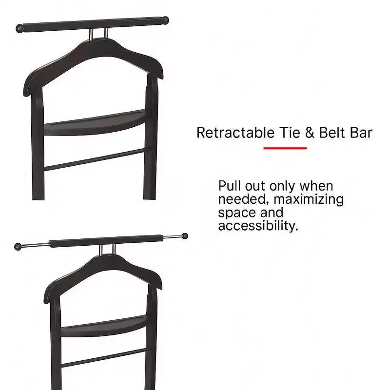 Knight Valet with Extended Bar and Key Rack - Proman Products