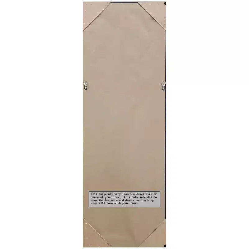 Amanti Art Elegant Brushed Honey Non-Beveled On the Door Mirror Full Length Mirror, Wall Mirror 52.75 in. x 18.75 in.