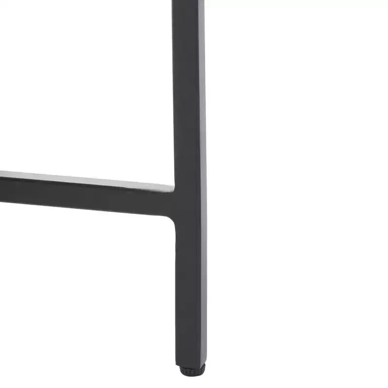 Azula Stone Top Accent Table - ACC3706 - Burnt Orange/Black - Safavieh