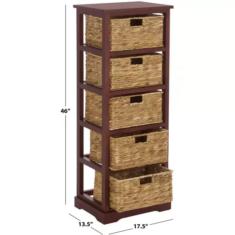 Vedette 5 Basket Storage Tower - AMH5739 - Safavieh Couture