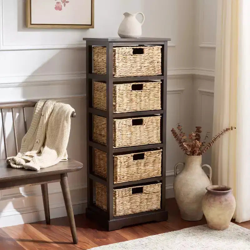Vedette 5 Basket Storage Tower - AMH5739 - Safavieh Couture